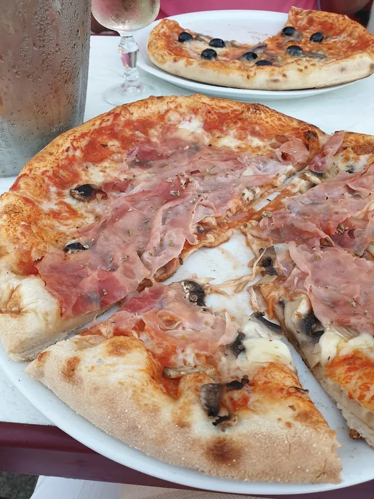 Ham and Mushroom Pizza